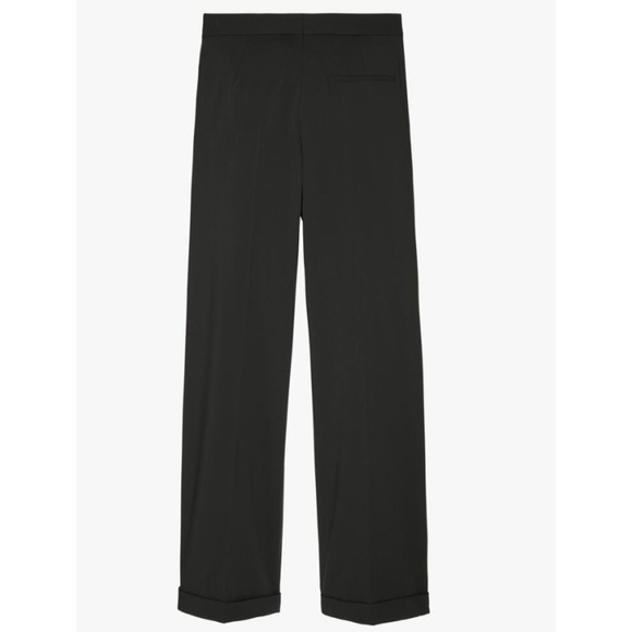Zara Emmanuelle Alt Collab Into the Classics Pleated Black Pants Wool Blend RARE - Picture 6 of 14